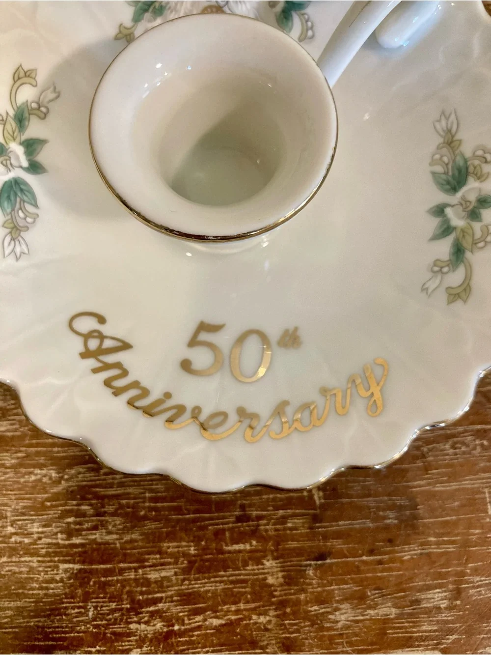Vintage ceramic candleholder